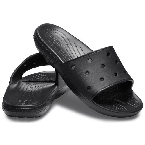 crocs unisex classic slides black 2